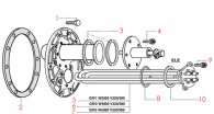 GAGGIA - E90-D90 GRUPPE BOILER NIVEAU -1 Gruppe Explosionszeichnung GAGGIA - E90-D90 GRUPPE BOILER NIVEAU -1 Gruppe Explosionszeichnung