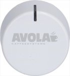 DREHKNOPF SAMET SORTE WEISS ø 35 mm