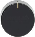 DREHKNOPF SAMET SORTE SCHWARZ ø 35 mm