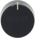 DREHKNOPF SAMET SORTE SCHWARZ ø 35 mm