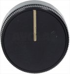 DREHKNOPF STAR SORTE SCHWARZ &oslash; 39 mm