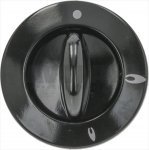 DREHKNOPF+RINGMUTTER TECNOGAS SCHWARZ