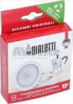 Bialetti Blister 3 Dichtungen 1 Filter 2 Tassen