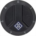 KNOPF SCHWARZ &oslash; 66 mm 0-1-2-3-4-5-6