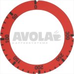 SCHEIBE SELBSTKLEBEND ROT 50-300°C