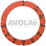 SCHEIBE SELBSTKLEBEND ROT 30-110°C