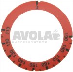 SCHEIBE SELBSTKLEBEND ROT 110-190°C