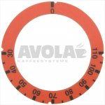 MARKIERUNGSRING AUFKLEBER ROT 30-110&deg;C