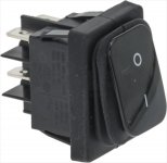 SCHALTER 2-POLIG SCHWARZ 16A 250V