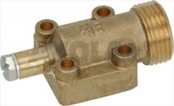 FLANSCH MIT DRUCKANSCHLUSS ø 12/10 mm