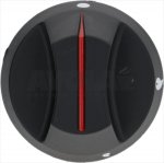 DREHKNOPF SCHWARZ ø 65 mm MIT SIEBDRUCK