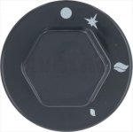 DREHKNOPF SCHWARZ ø 55 mm SIEBDRUCK