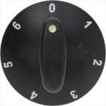 DREHKNOPF SCHWARZ ø 65 mm 0-1-2-3-4-5-6