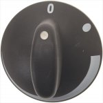 DREHKNOPF SCHWARZ ø 65 mm SIEBDRUCK