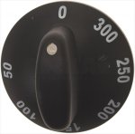DREHKNOPF SCHWARZ ø 65 mm 50-300°C