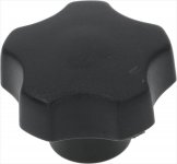 DREHKNOPF SCHWARZ &oslash; 40 mm GEWINDE M6