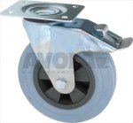 LENKROLLE MIT PLATTE UND BREMSE