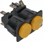 TASTATUR ON-OFF RECHTECKIG GELB