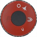 DREHKNOPF SCHWARZ-ROT ø 75 mm SIEBDRUCK