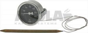 TELETHERMOMETER SCHWARZ ø 65 mm 0-600°C