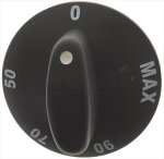 DREHKNOPF SCHWARZ &oslash; 65 mm 0-90&deg;C