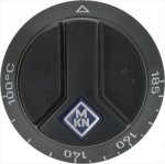 KNOPF SCHWARZ &oslash; 66 mm 100-185&deg;C