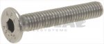 FLACHSENKKOPFSCHRAUBE M6x35