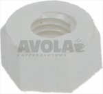 SCHRAUBENMUTTER M3 AUS KUNSTSTOFF WEISS