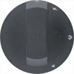 DREHKNOPF SCHWARZ ø 70 mm MIT SIEBDRUCK