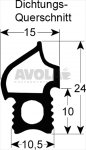 DICHTUNG FÜR OFENTÜR 1510x665 mm