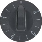 DREHKNOPF SCHWARZ ø52mm 0-1-2-3-4 MIN.