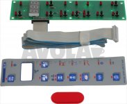 SCHEDA TASTIERA DYSPLAY 200X55 mm