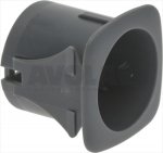 DRUCKKNOPF GEHÄUSE RUND GRAU