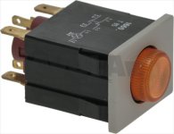 SCHALTER 2-POLIG ORANGE 16A 250V