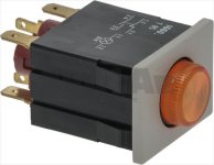 TASTER 2-POLIG ORANGE 16A 250V