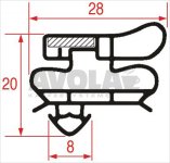 STECKDICHTUNG 1635x620 mm