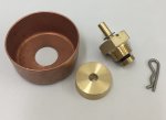 Unterdruckventil Antivakuumventil mit Schale und Zusatzgewicht 1/4