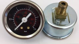 La Nuova Era Manometer Kesseldruck Ø40