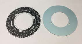 ECM C-54 Kaffeemühle Zahlenrad Ziffernplatte Mahlgradskala schwarz