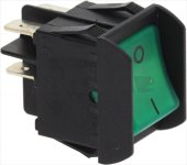 SCHALTER 2-POLIG GRÜN 16A 250V