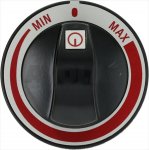 KNEBEL SCHWARZ ø 62 mm INDUKTION-MIN-MAX