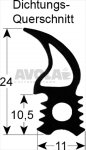 TÜRDICHTUNG FÜR OFEN 970x670 mm