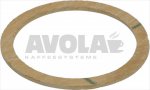 FLACHDICHTUNG ASBESTFREI ø 60x50x2 mm