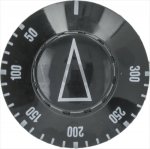 DREHKNOPF SCHWARZ ø 50 mm 50-300&deg;C