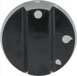 MANOPOLA NERA ø 70 mm SERIGRAFATA