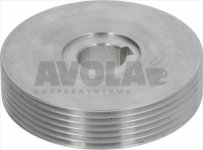 RIEMENSCHEIBE FÜR MOTOR ALUMINIUM ø 65mm