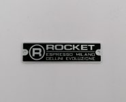 Rocket Cellini Evoluzione front tag