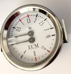 ECM Manometer ø 60 Doppelskala 0÷16 Bar Pumpendruck  0÷3 Kesseldruck