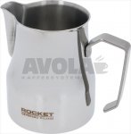 Rocket Motta Milchkanne 0,5l mit Logo Edelstahl Milchkännchen Pitcher