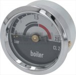 Dalla Corte Kesseldruckmanometer Manometer Boiler ø 43 mm 0÷2,5 bar